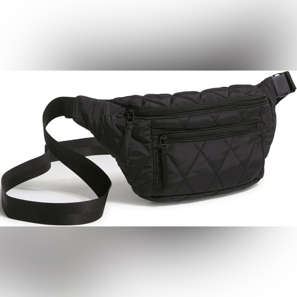 Vera Bradley Black Quilted Belt Bag